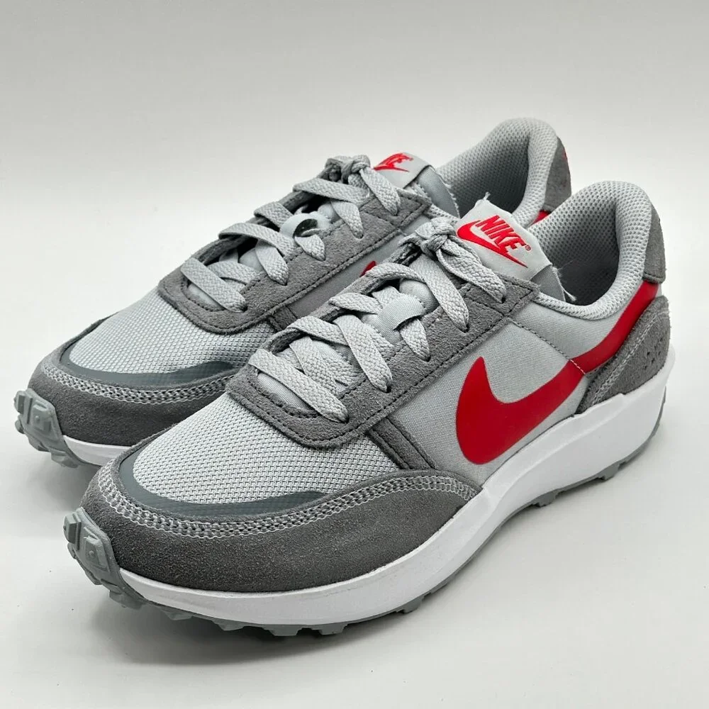 Nike Waffle NAV  Wolf Grey University Red FJ4195-004 Size Women's 7.5  / Men's 6 - Picture 2 of 12